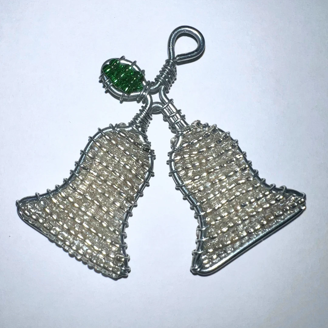 Beaded Christmas Ornament - Christmas bells - Image 3